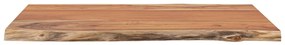 Tavolino 50x40x2,5 cm in legno massello di acacia bordi vivi