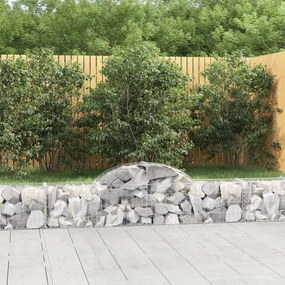 Cesti Gabbioni Ad Arco 14 Pz 200x30x40/60 Cm Ferro Zincato /