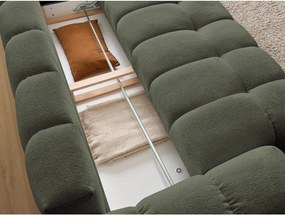 Divano verde con rivestimento in ciniglia 278 cm Everest – Bobochic Paris