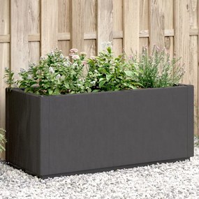 Fioriera Da Giardino Grigio Scuro 80x36x35 Cm İn Pp /
