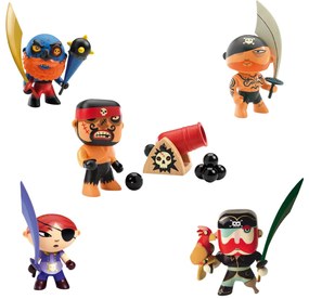 Pacchetto Arty Toys grande - pirati Rick e cannone & Mary Scarlett & Sam Parrot & Soscar & Tatoo