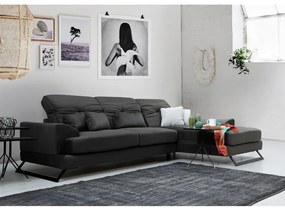 Divano angolare grigio scuro (angolo destro) Frido - Balcab Home