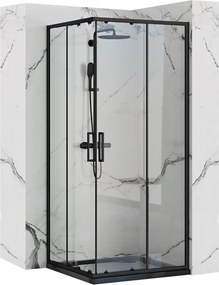 Cabina doccia Rea Punto Black 80x80