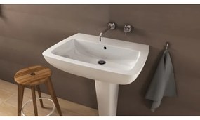 Lavabo a parete con colonna 68 x 52 cm Ideal Standard serie 21