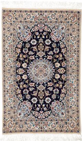 Nain Tappeto persiano 60 x 90 Blu (Iran) Annodato A Mano