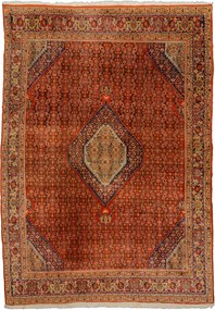 Bidjar Tappeto 330 x 230 Rosso (Iran) Annodato A Mano