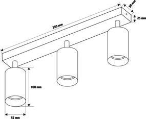 Brilagi - Faretto dimmerabile LED RGBW SELE DIAMANT 3xGU10/6,5W/230V Wi-Fi bianco