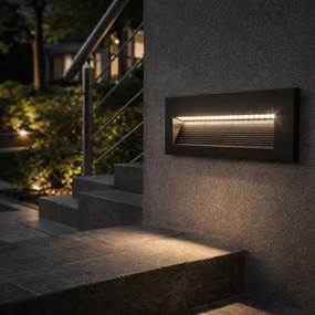 Rabalux 77190 - Applique da parete per esterni KAVALA LED/6W/230V IP65 nera