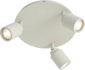 Faretto da incasso moderno beige 3 luci IP44 - Ducha