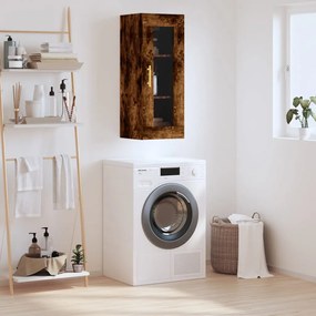 Mobile A Parete Rovere Fumo 34,5x34x90 Cm /