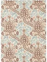 Morris & Co Carta da parati Persian Tulip - Umber/ Mineral Blue