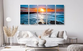 Quadri 5 pezzi – Tramonto romantico