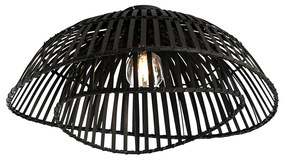 Lampadario orientale in bambù nero 62 cm - Pua