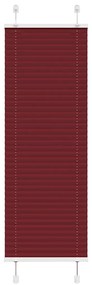 Tenda Plissettata Rosso Bordeaux 45x100 Cm Larghezza Tessuto /