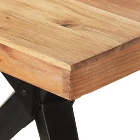 Tavolo da pranzo 200x90x76 cm legno massello di acacia