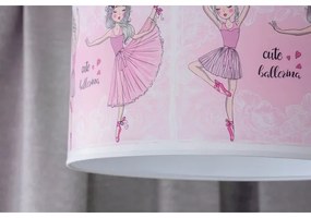 Duolla - Lampadario a sospensione per bambini PRINT M 1xE27/40W/230V diametro 35 cm ballerine
