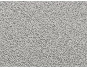 Divano angolare grigio chiaro (con penisola a destra/con chaise lounge) con rivestimento in bouclé Leonore – Bobochic Paris