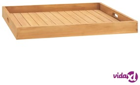 vidaXL Vassoio da Portata 70x70 cm in Legno Massello di Teak