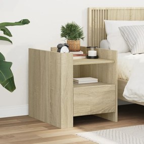 Comodino Rovere Sonoma 45x50x50 Cm İn Truciolato /