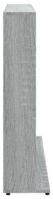 Mobile porta cd grigio sonoma 102x23x89,5 cm legno multistrato