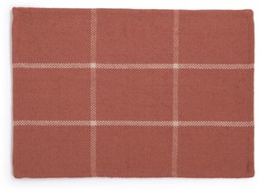Kave Home - Set Micaela di 2 tovagliette individuali color terracotta 100% PET
