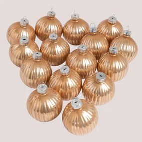 Set di 15 Ornamenti natalizi Jinx Bronceado - Sklum