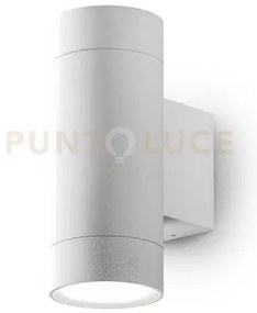 Ges1064- applique 1 luce attcaco gu10 colore bianco in alluminio ip...