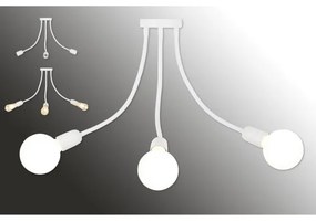 Top Light Galileo 3 B - Lampadario a sospensione con supporto rigido 3xE27/40W/230V bianco