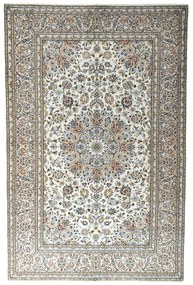 Kashan Tappeto 310x200 Beige (Iran) Annodato A Mano