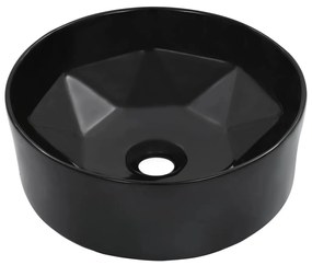 Lavandino 36x14 Cm İn Ceramica Nero /