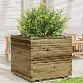 Fioriera Da Giardino 80x80x72 Cm İn Legno Di Pino Impregnato /