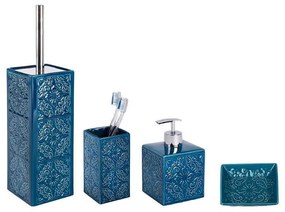 Set di accessori da bagno blu scuro in ceramica Cordoba - Wenko