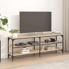 Mobile Porta Tv Rovere Sonoma 140x30x50 Cm İn Legno Multistrato /