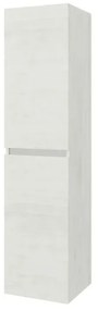 Pensile bagno sospeso bianco venato H 136 cm ante reversibili soft-close Easy