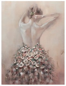 Dipinto su tela Ballerina, rosa 90 x 120 cm