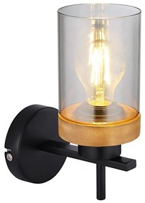 Globo 15557W - Applique FINCA 1xE27/40W/230V metallo/legno