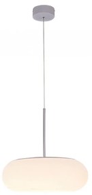 Lampada Led A Sospensione Moderna Rotonda Colore Bianco Diametro 500mm 40W 3000K Dimmerabile Triac SKU-40031