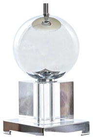 Lampada da tavolo DKD Home Decor Cristallo Argentato Metallo Bianco 25 x 25 x 78 cm 220 V 50 W