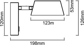 Open Design OR86546 - Lampada da parete LED TIMO LED/6W/230V 3000/4500/6500K beige