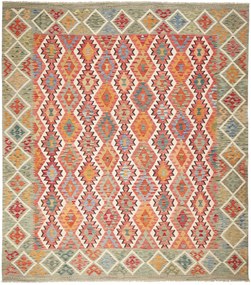 Kilim Tappeto 300x260 (Pakistan) Tessuto A Mano