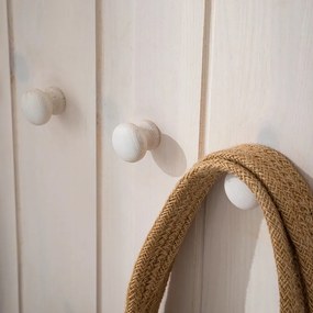 Set di mobili da ingresso bianco in pino massiccio 60x120x25 cm Anita – Støraa