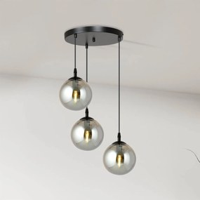 Lampadario a sospensione COSMO 3 BLACK GRAFIT PREMIUM