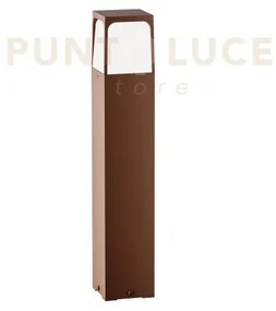 Ges2022- paletto h.50cm 1 luce attacco e27  ip44 in alluminio marrone