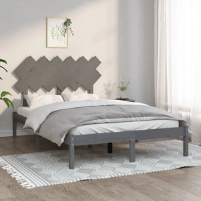 Giroletto Grigio 135x190 Cm Double İn Legno Massello /