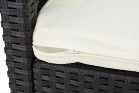 Divano in polyrattan marrone Venezia 3 Bica