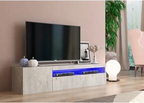 Mobile Porta TV Basso 155x40x36 Con Vano Decoder Cemento Daiquiri