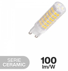 Lampada LED G9 6W, Ceramic, 100lm/W  - Premium Colore  Bianco Caldo 2.700K