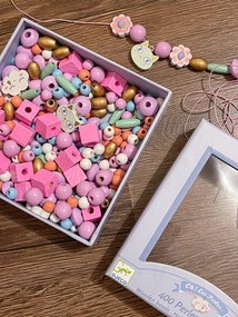 Perline in legno - arcobaleno