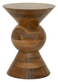 Tikamoon - Tavolino da divano in legno di mango naturale Lustro