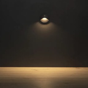 Kanlux 39125 - Lampada LED per gradini con sensore EXIN 2,5W/230V 3000K IP65 antracite tonda